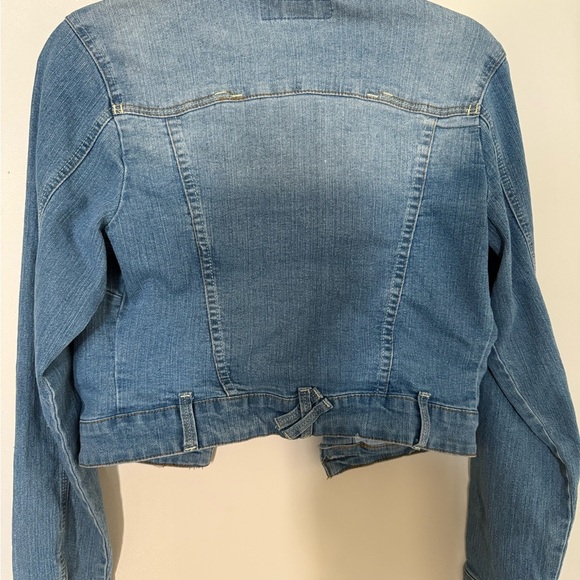 [M] Seduction Women's Blue Denim Jean Jacket - Picture 6 of 6